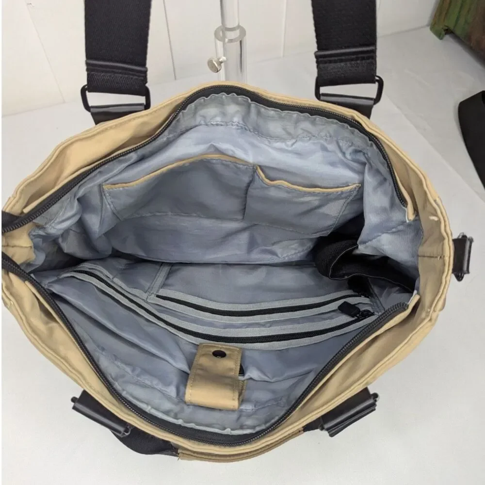 HKWP Tan and Black Carryon Laptop Bag 18 wide Travel Bag